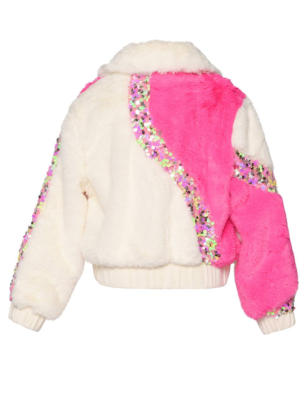 Store VS PINK rainbow sherpa jacket